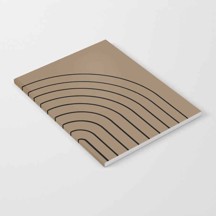 Minimal Arch XLIII Natural Tan Modern Geometric Lines Notebook Gallery Image 2