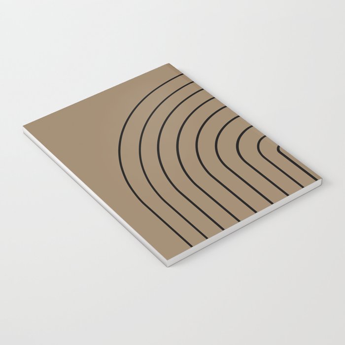 Minimal Arch XLIII Natural Tan Modern Geometric Lines Notebook Gallery Image 3