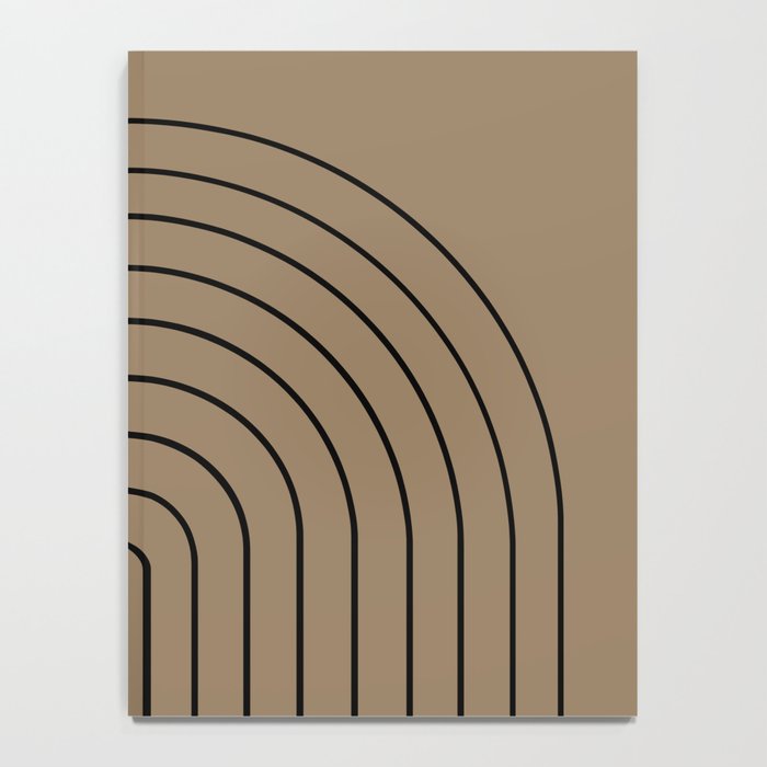Minimal Arch XLIII Natural Tan Modern Geometric Lines Notebook Gallery Image 4