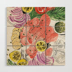 Smoked Salmon Spread Food Illustration Wood Wall Art Gallery Image 1