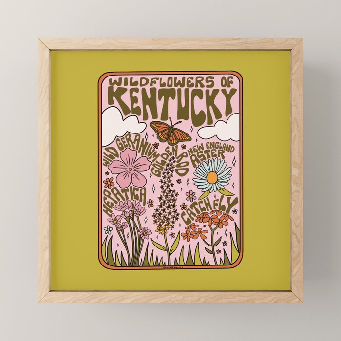 Kentucky Wildflowers Mini Art Print Gallery Image 1