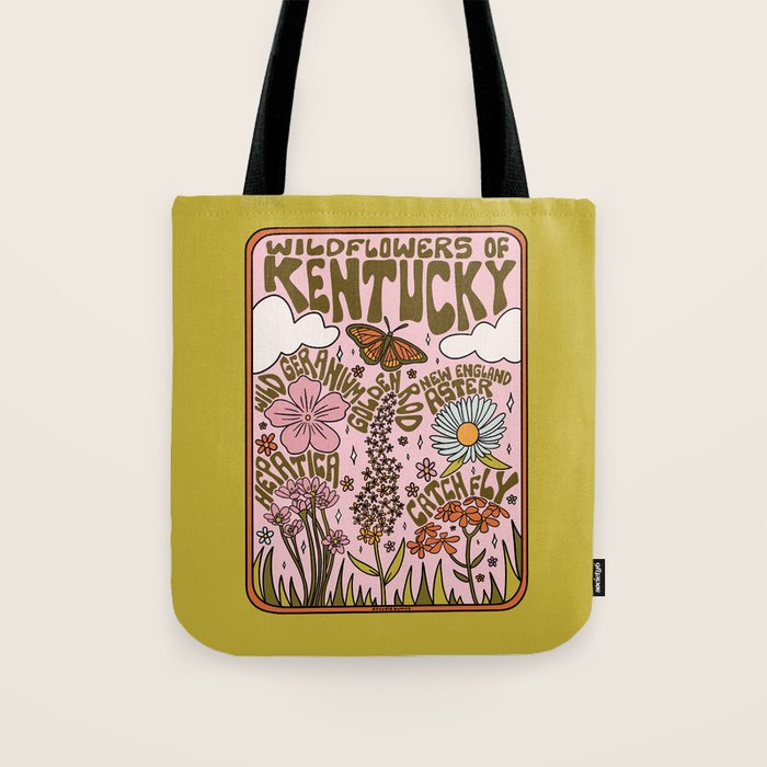 Kentucky Wildflowers Tote Bag Gallery Image 1