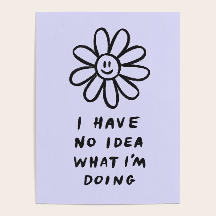 No Idea Daisy in Lilac Poster Gallery Image 4