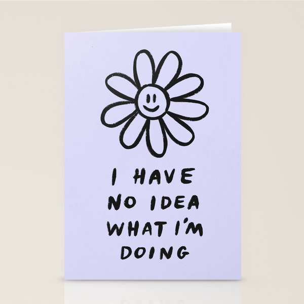 No Idea Daisy in Lilac Stationery Card Gallery Image 1