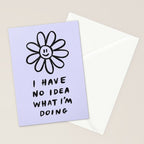 No Idea Daisy in Lilac Stationery Card Gallery Image 2