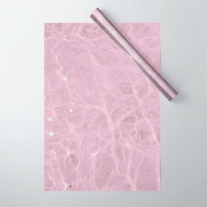 Pink Water Wrapping Paper Gallery Image 1