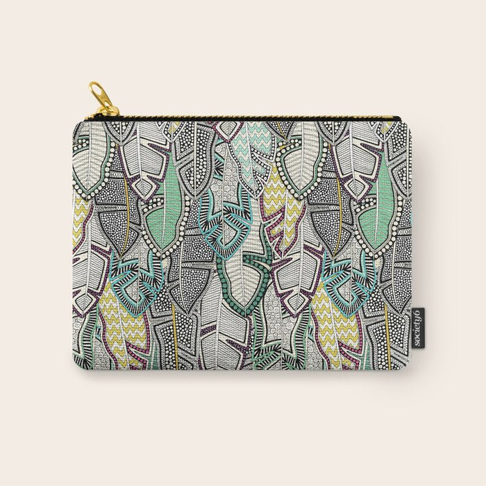 layered palm leaves Carry All Pouch Gallery Image 1