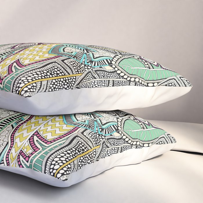 layered palm leaves Pillow Sham Gallery Image 3