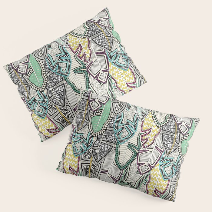 layered palm leaves Pillow Sham Gallery Image 3
