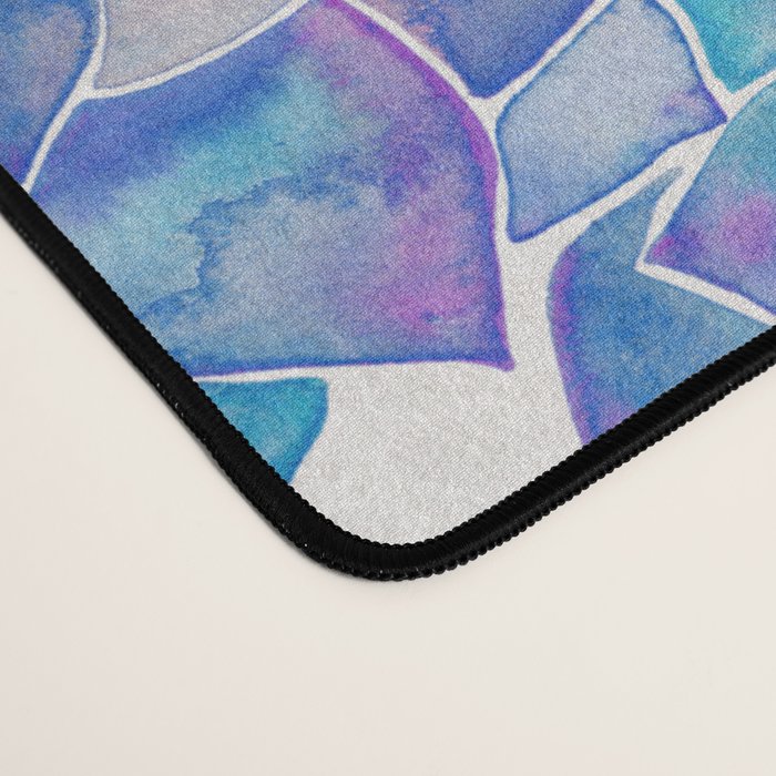 Rosette Succulents - Blue Palette Desk Mat Gallery Image 4