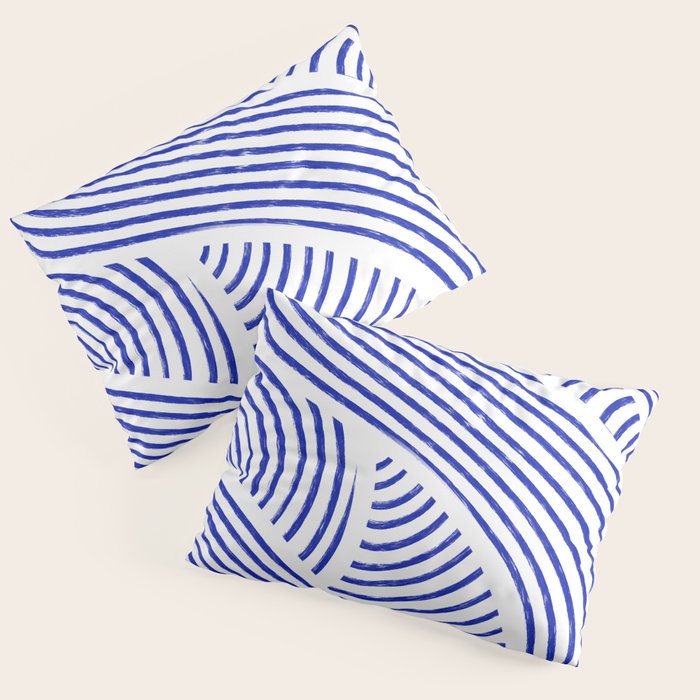 blue summer lines Pillow Sham Gallery Image 1