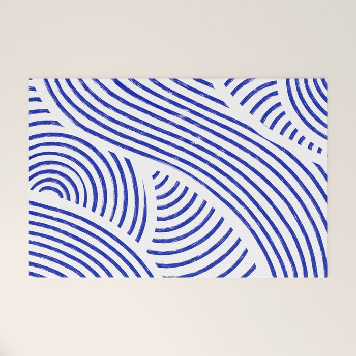 blue summer lines Welcome Mat Gallery Image 1