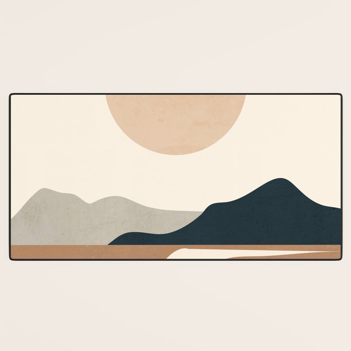 Minimal Abstract Art Landscape 8 Desk Mat Gallery Image 3