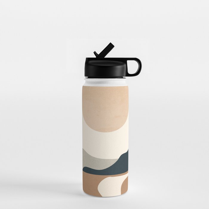 Minimal Abstract Art Landscape 8 Water Bottle Gallery Image 1