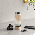 Minimal Abstract Art Landscape 8 Water Bottle Gallery Image 4