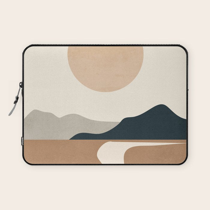 Minimal Abstract Art Landscape 8 Laptop Sleeve Gallery Image 1