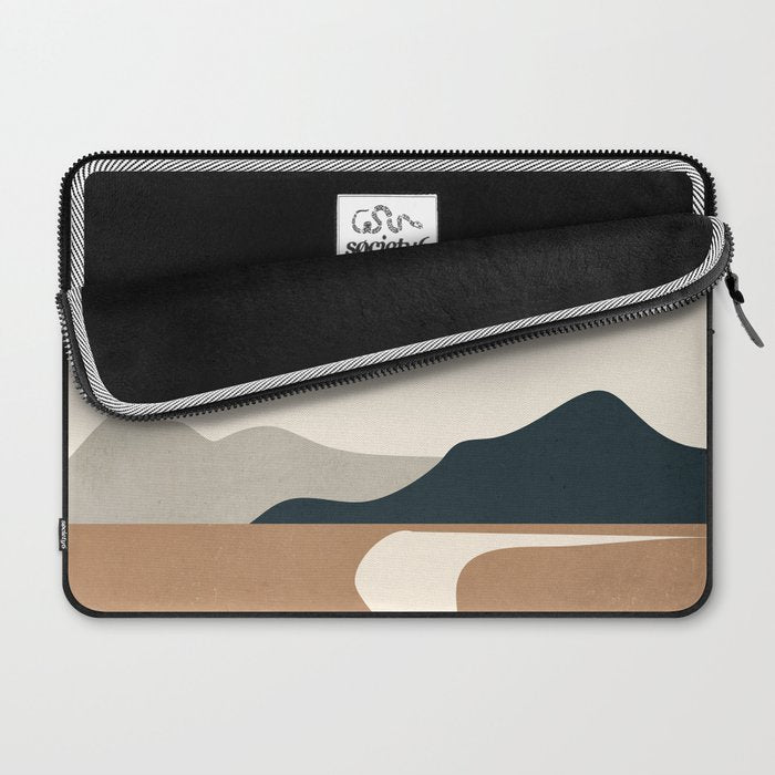 Minimal Abstract Art Landscape 8 Laptop Sleeve Gallery Image 2