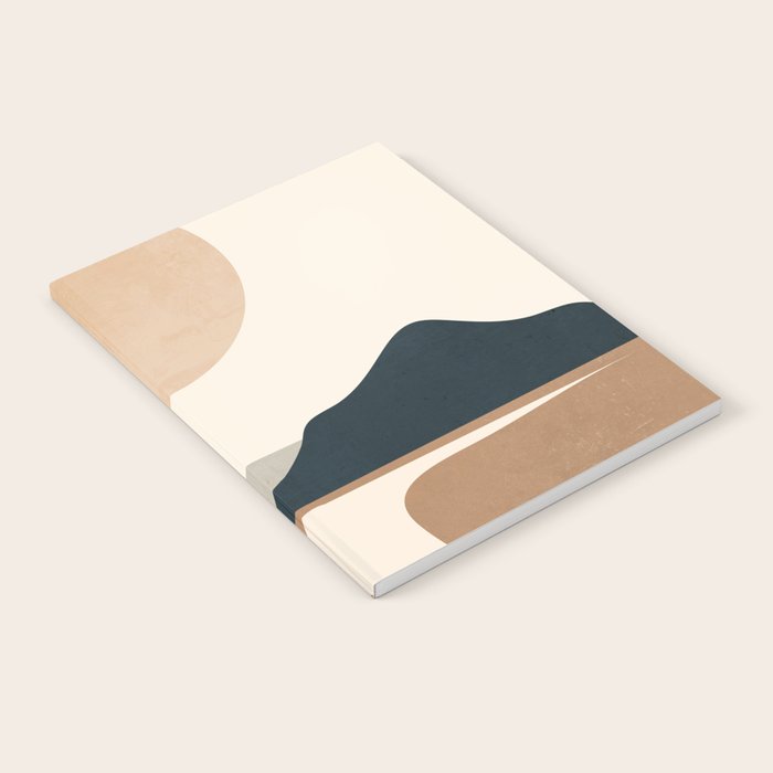 Minimal Abstract Art Landscape 8 Notebook Gallery Image 2