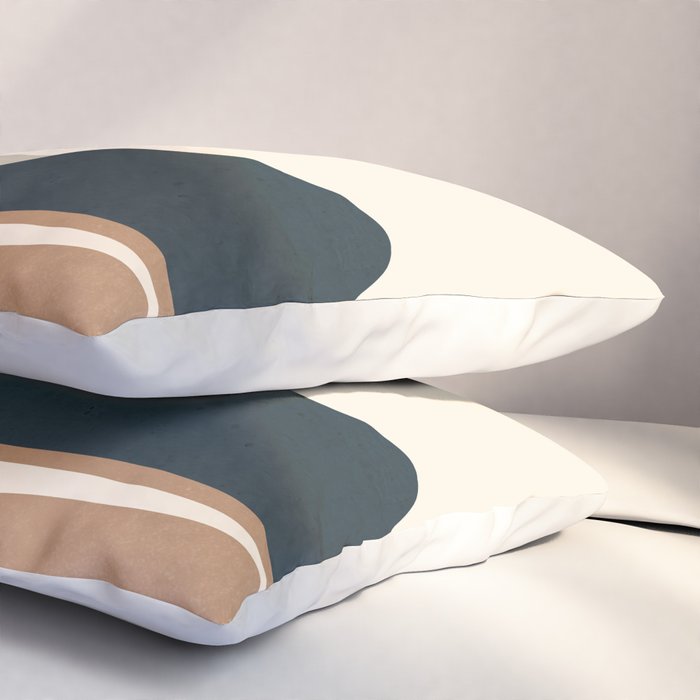 Minimal Abstract Art Landscape 8 Pillow Sham Gallery Image 3