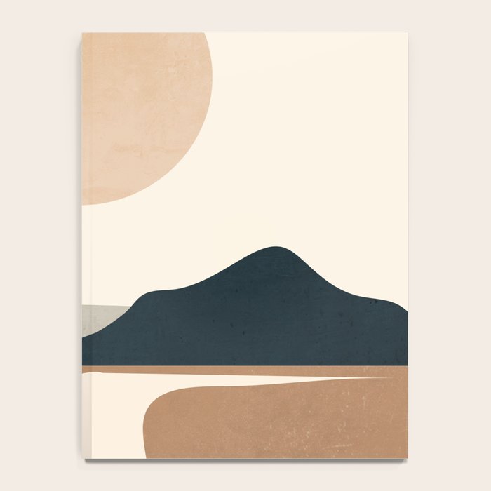 Minimal Abstract Art Landscape 8 Notebook Gallery Image 4