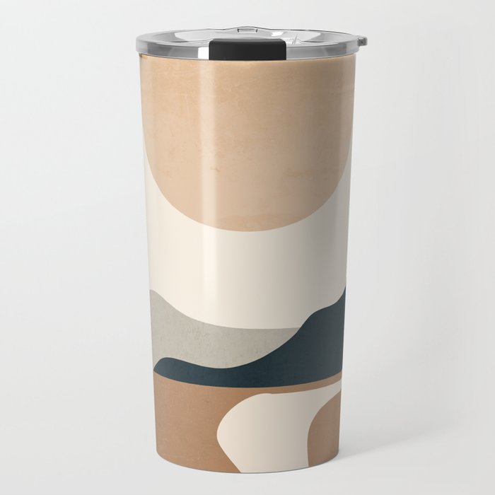 Minimal Abstract Art Landscape 8 Travel Mug Gallery Image 1