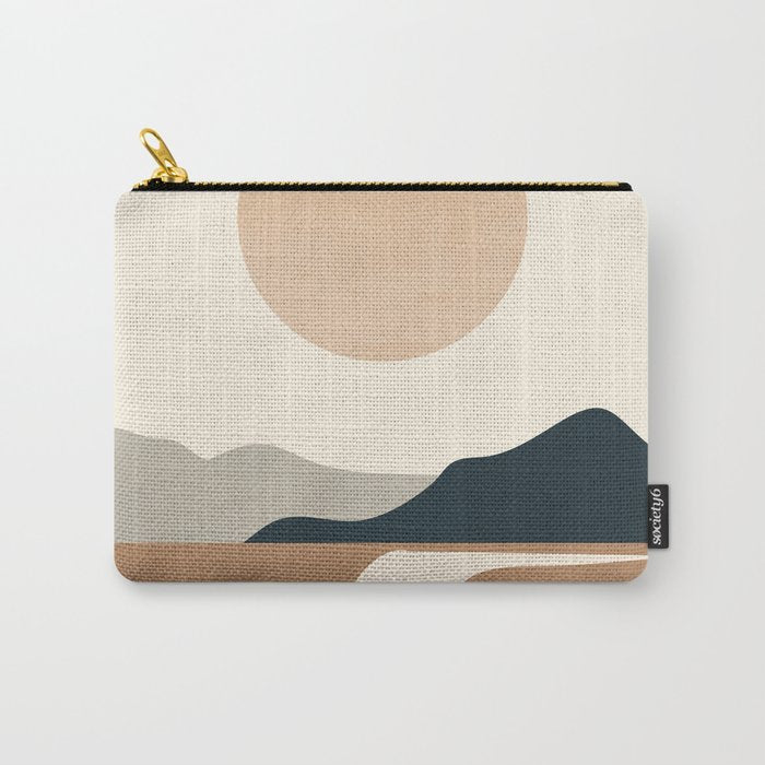Minimal Abstract Art Landscape 8 Carry All Pouch Gallery Image 1