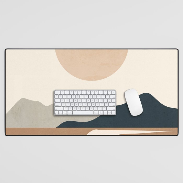 Minimal Abstract Art Landscape 8 Desk Mat Gallery Image 1