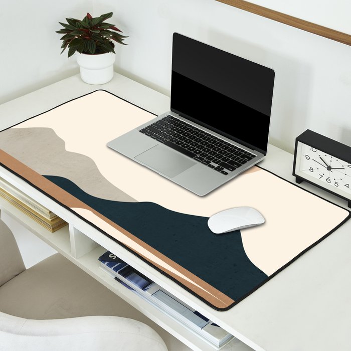 Minimal Abstract Art Landscape 8 Desk Mat Gallery Image 2