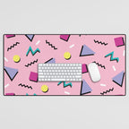 Memphis pattern 75 - 80s / 90s Retro Desk Mat Gallery Image 1