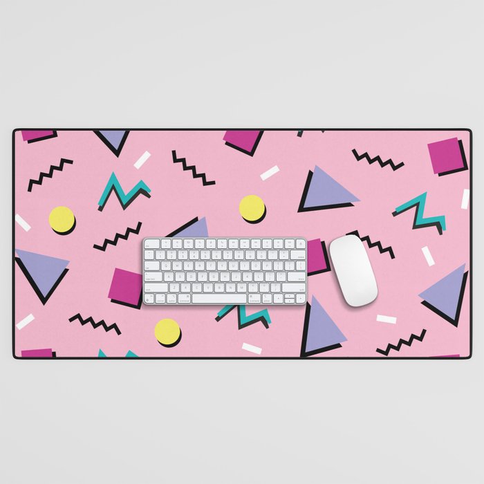 Memphis pattern 75 - 80s / 90s Retro Desk Mat Gallery Image 1