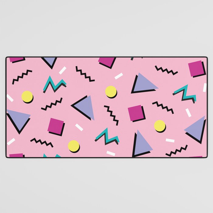 Memphis pattern 75 - 80s / 90s Retro Desk Mat Gallery Image 3