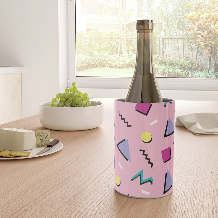 Memphis pattern 75 - 80s / 90s Retro Wine Chiller Gallery Image 4