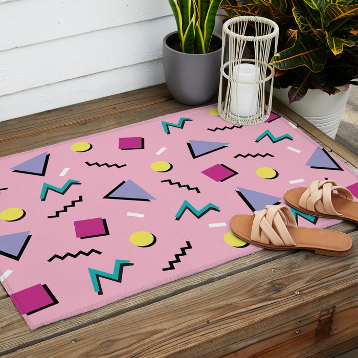 Memphis pattern 75 - 80s / 90s Retro Outdoor Rug Gallery Image 2