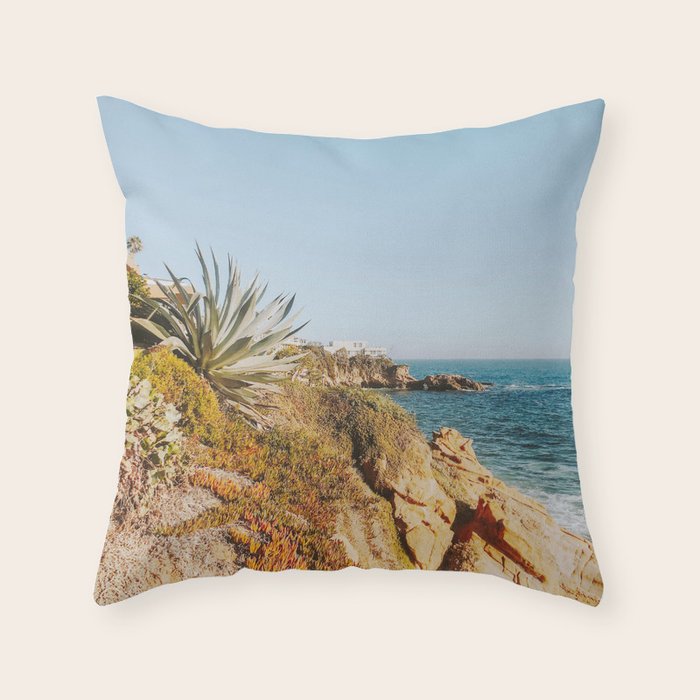 california coast xiv / laguna beach Throw Pillow Gallery Image 6