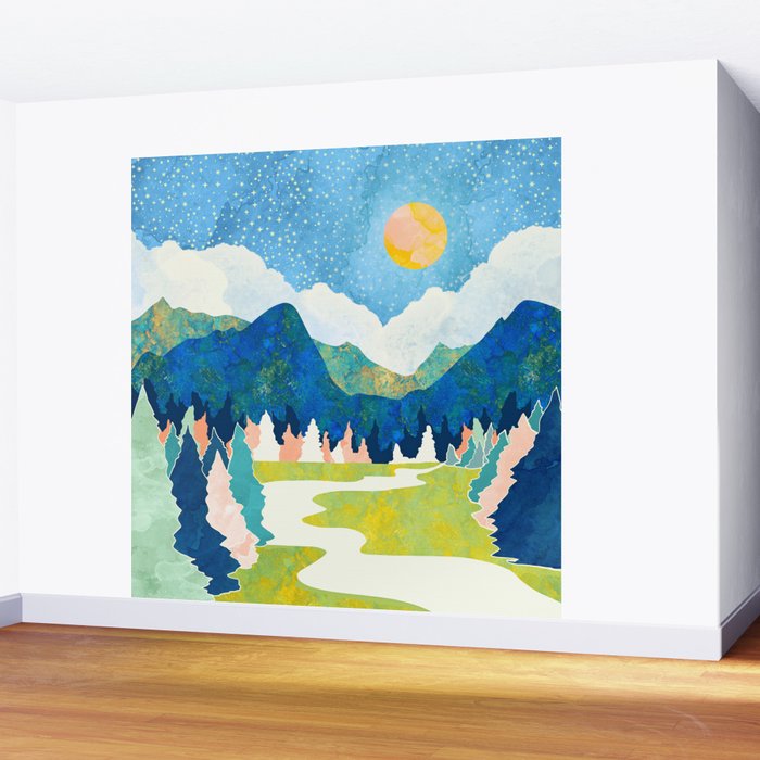Spring River Wall Mural Gallery Image 2
