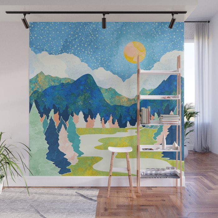 Spring River Wall Mural Gallery Image 1