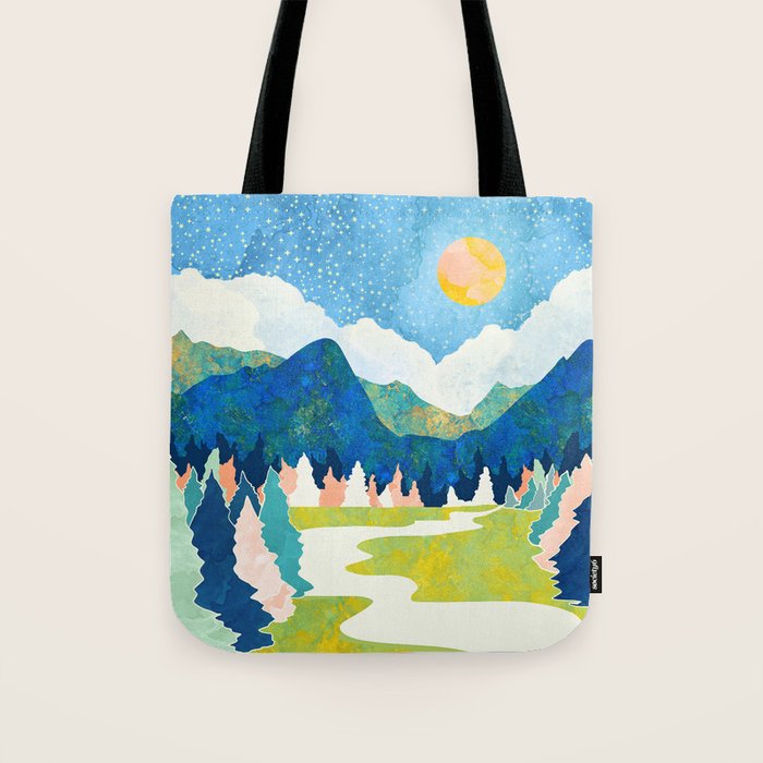 Spring River Tote Bag Gallery Image 1