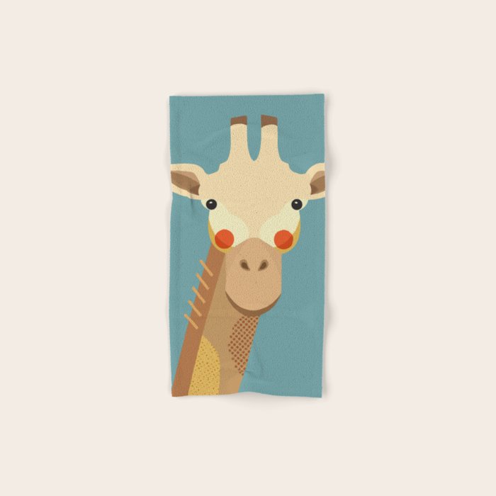 Giraffe, Animal Portrait Bath Towel Gallery Image 1