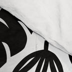 Black tropical summer nature art pattern Comforter Gallery Image 4