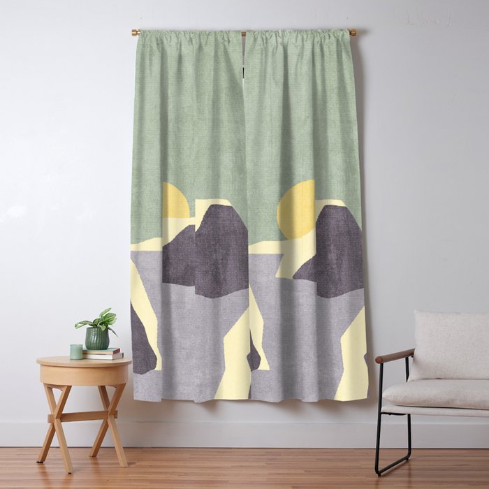 LANDSHAPES / Arctic - Sunset Window Curtain Gallery Image 5