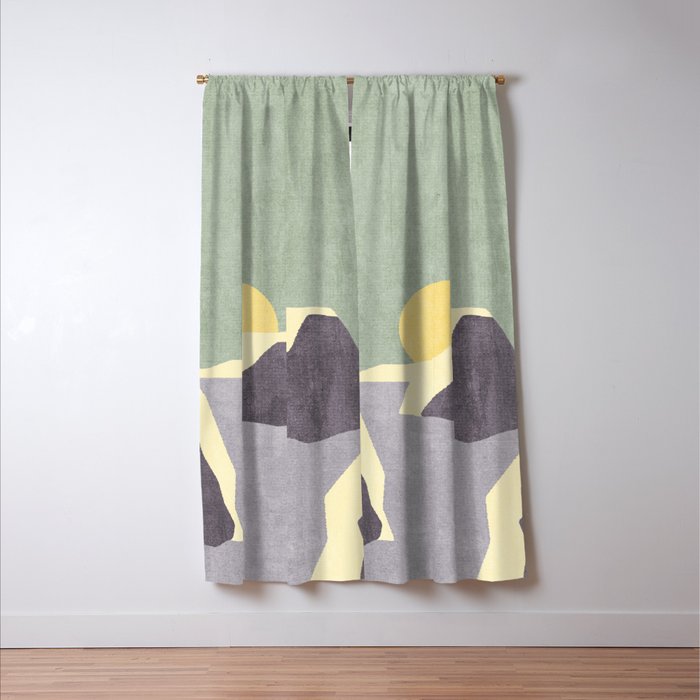 LANDSHAPES / Arctic - Sunset Window Curtain Gallery Image 3