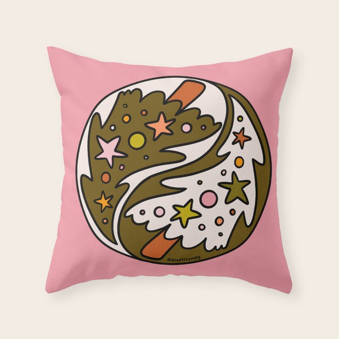 Christmas Yin Yang Throw Pillow Gallery Image 6