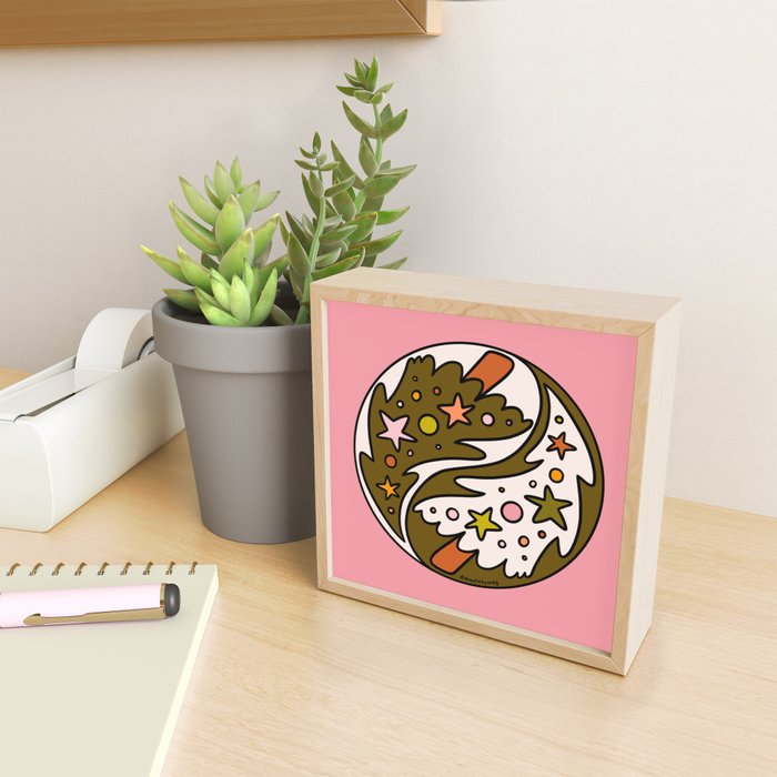 Christmas Yin Yang Mini Art Print Gallery Image 2