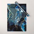 Metallic Ocean III Wrapping Paper Gallery Image 1