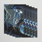 Metallic Ocean III Wrapping Paper Gallery Image 3