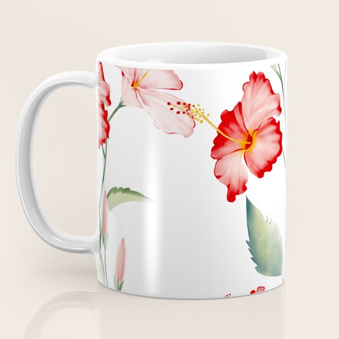 Hibiscus in White Coffee Mug Gallery Image 3