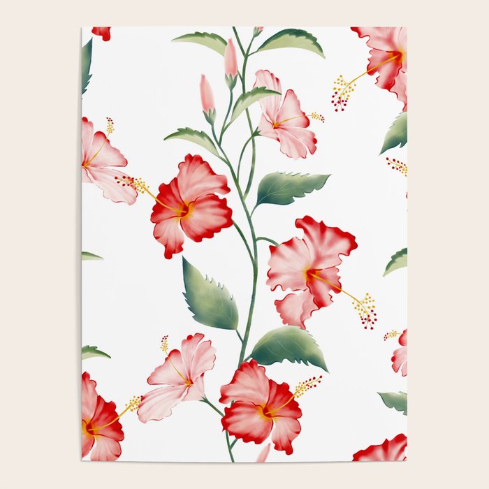 Hibiscus in White Poster Gallery Image 4