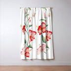 Hibiscus in White Window Curtain Gallery Image 3