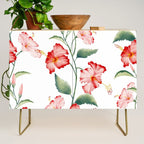 Hibiscus in White Credenza Gallery Image 1