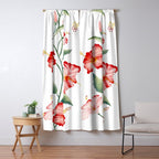 Hibiscus in White Window Curtain Gallery Image 5